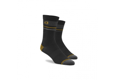 CRANKBROTHERS Icon MTB Sock-black/gold/grey L/XL